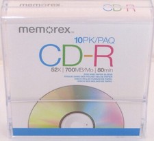 Memorex 10 Pack, CD-R 80 min. Discs. picture
