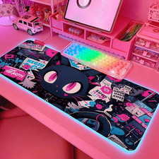 Pink RGB Gaming Mouse Pad 31.5X12 Inch PC XL Large Extended Glowing Led Light up picture