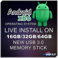 Android-x86 OS 9.0 64bit PC 16/32/64 GB USB 3.2 Drive Linux Live -  picture