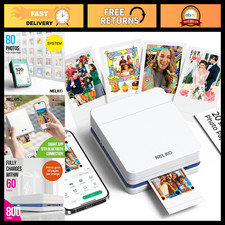 Portable Mini Photo Printer 2x3, Compact Instant Print Camera, White, Bluetooth picture
