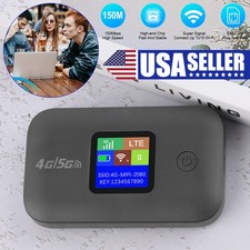 Unlocked Hotspot 4G/5G LTE Wireless WiFi Router Mobile Broadband MIFI LCD 3KmAh picture
