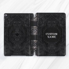 Black Old Book Custom Name Case For iPad 10.2 Air 13 Air 11 12.9 Mini 7 6 10.9 picture