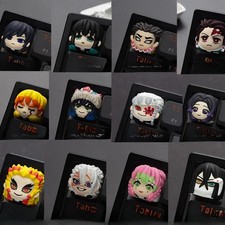 Demon Slayer Artisan Keycap Resin 3D Anime Custom MX Cherry Mechanical Keyboard picture