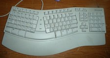 Microsoft Wired Natural Elite Keyboard KU-0045 PS/2 Ergonomic X06-19331 picture