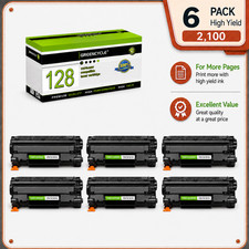 6PK Black Toner Cartridge For Canon 128 Imageclass D530 D550 MF4880dw MF4890dw picture