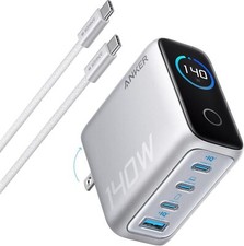 Anker Laptop Charger 140W USB-C 4-Ports Advanced GaN Power Adapter Touch Control picture