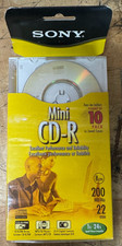 Sony Mini CD-R 200MB 22 Min Jewel Case 10CDQ22L1 10-Pack picture