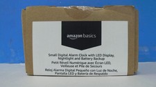 Amazon Basics Small Digital Alarm Clock With LED Display Nightlight Black picture