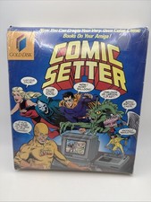 Comic Setter Gold Disk Commodore Amiga 1988 Sealed Vintage Software Box NEW picture
