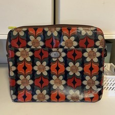 Fossil Bag For Laptop w/ Outside Sleeve, New. Approx 2011 Design. 15” X 12” picture