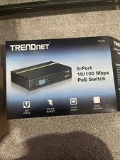 TRENDnet TPE-S50 - 6-Port Fast Ethernet PoE+ Switch - Sealed - One - 1 - NEW picture