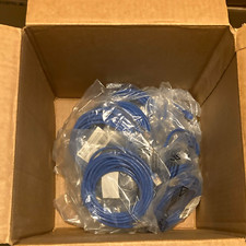 Lot of Blue Ethernet Network Cable RJ-45 Male to RJ-45 Male, Universal picture