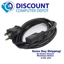 Power Cord Cable 3 Prong Universal Standard 5ft PC Computer HDTV Monitor picture