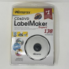 Memorex CD&DVD LabelMaker Expert Software Kit 138 Labels Windows Mac New Sealed picture