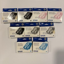 Genuine Sealed Epson T059 Ink Cartridge- 9 Pack Stylus R2400 OEM Exp 2010-2012 picture