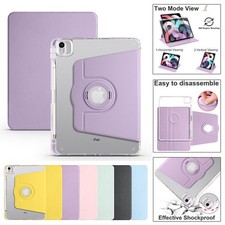 For iPad 5/6/7/8/9/10th Gen Air Pro Mini 7 Smart Leather Case Rotate Stand Cover picture