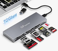CFexpress Type B & Type A Card Reader, Professional 8-Slot USB 3.2 10Gbps Mem... picture