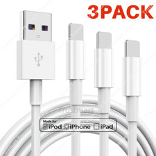 1/3 Pack USB Charger Cable 3/6FT For Apple iPhone X 8 7 6 5c Charging Data Cord picture