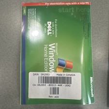 Vintage Microsoft Windows XP Home Edition Dell ~ Version 2002 ~ Factory Sealed picture