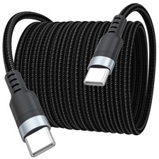 20 ft USB C Cable Fast Charging 60W, Long USBC to USB-C Charge 20 Feet, Grey picture