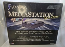 I-O Magic Media Station IOM-601 CD Burner w/ AC Adapter, SD Card Reader Working picture