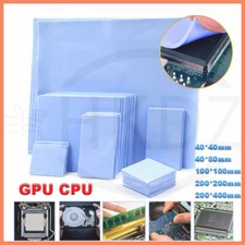 GPU CPU Heatsink Cooling Thermal Conductive Blue Silicone Pads Thickness 0.5-3mm picture