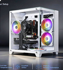 Custom/Whitebox Gaming PC i7 RX 590 8GB 16GB RAM 512GB SSD White RGB picture