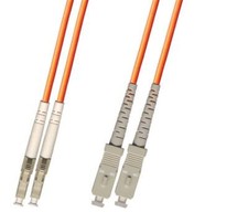 Direct Burial Outdoor LC SC 2 Strand Fiber Optic Cable Multimode 62.5/125 30M picture