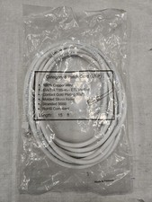 Cat 6 UTP Patch Cord Ethernet Cable Booted Brand New 15ft White picture