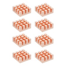 8 Pcs Copper Heatsink 15x15x6mm, Heat Sink Cooler Radiator for picture