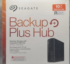 New Sealed Seagate 10 TB HDD Desktop Backup Hub With Integrated USB Hub External picture
