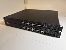 LOTS OF TWO (2)Dell PowerConnect 6224 24-Port SFP Gigabit Managed Network Switch picture
