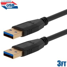 3FT USB 3.0 Type A Male to Male SuperSpeed Sync Data Charge Fast Charging Cable picture