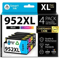 Smart Ink 952XL Ink Cartridges 4-Pack CMYK for HP OfficeJet Pro 8710 7740 picture