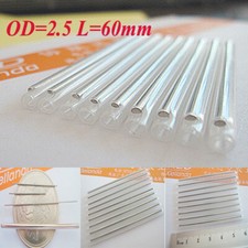 100PCS Dia. 2.5mm Fiber Optic Fusion Splice protector Sleeves Tube 60mm Clear picture
