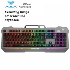 Gaming Keyboard Mechanical Anti-ghosting Wired Keyboard LED Backlit 104 Keys picture