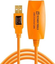 Tether Tools TetherPro 16' USB 2.0 Active Extension Cable, Orange #CU1917 picture