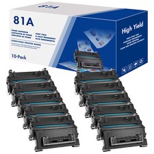 10PK CF281A Toner Fits for HP 81A LaserJet Enterprise M604n M604dn M630h M630dn picture