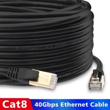 CAT8 Ethernet Cable Lan Network 66FT Internet Modem Shielded RJ45 Patch Cord Lot picture