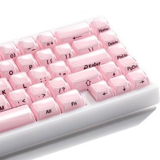 XVX Pink Keycaps Crystal Jelly OEM Profile Side Printed Set for Mechanical picture
