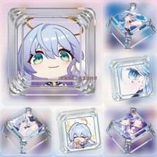 Honkai Star Rail-Robin Transparent Clear Cros Sexy Anime Keycaps for MX Keyboard picture