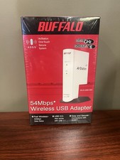 Buffalo Wireless USB Adapter 54 Mbps WLI2-USB2-G54 Airstation AOSS - New/Sealed picture