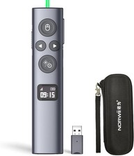 Norwii N95s BLE Presentation Clicker w/ Digital Pointer USB-A Green Light picture
