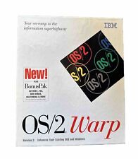Vintage IBM OS/2 Warp 3.0 red spine 1994 Software Untested Free returns picture