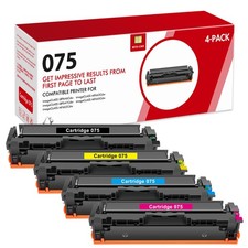 4 Pack 075 Toner Cartridge Set for Canon ImageCLASS MF663Cdw LBP647Cdw MF660c picture