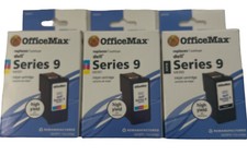 Office Depot Ink Cartridge Dell Series 9 Black & Tri-Color Lot 3 picture