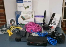 VTG Lot of Network Card, Routers ,Cables  SMC US  Robotics D-Link Hawking (2000) picture