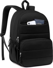 Travel Laptop Backpack for Women Bookbag: 15.6 Inch Inch, 01-black picture