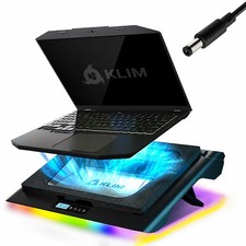 KLIM Everest Plus Gaming Laptop Cooling Pad - 6300 RPM Turbo Fan Cooler Black picture