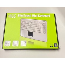 Adesso SlimTouch Mini Keyboard White USB Built-in Touchpad AKB-410UW New Boxed picture